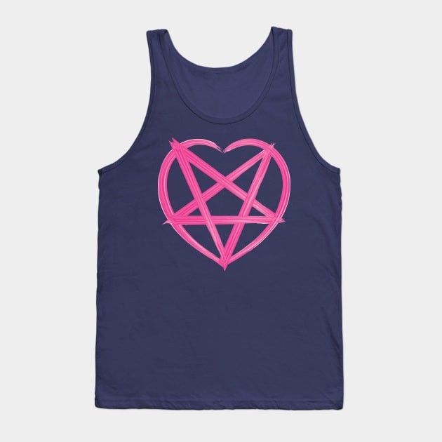 Pentagram LOVE Tank Top by Frajtgorski